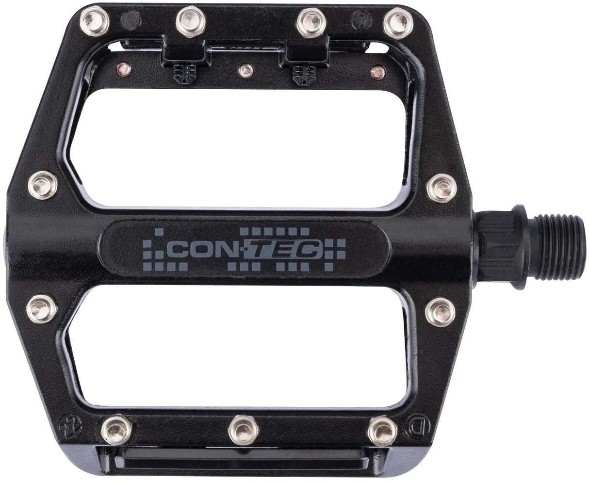 Contec Plattformpedal 2schwarz CT-Pedale 2schwarz MTB m. austauschbare Stifte