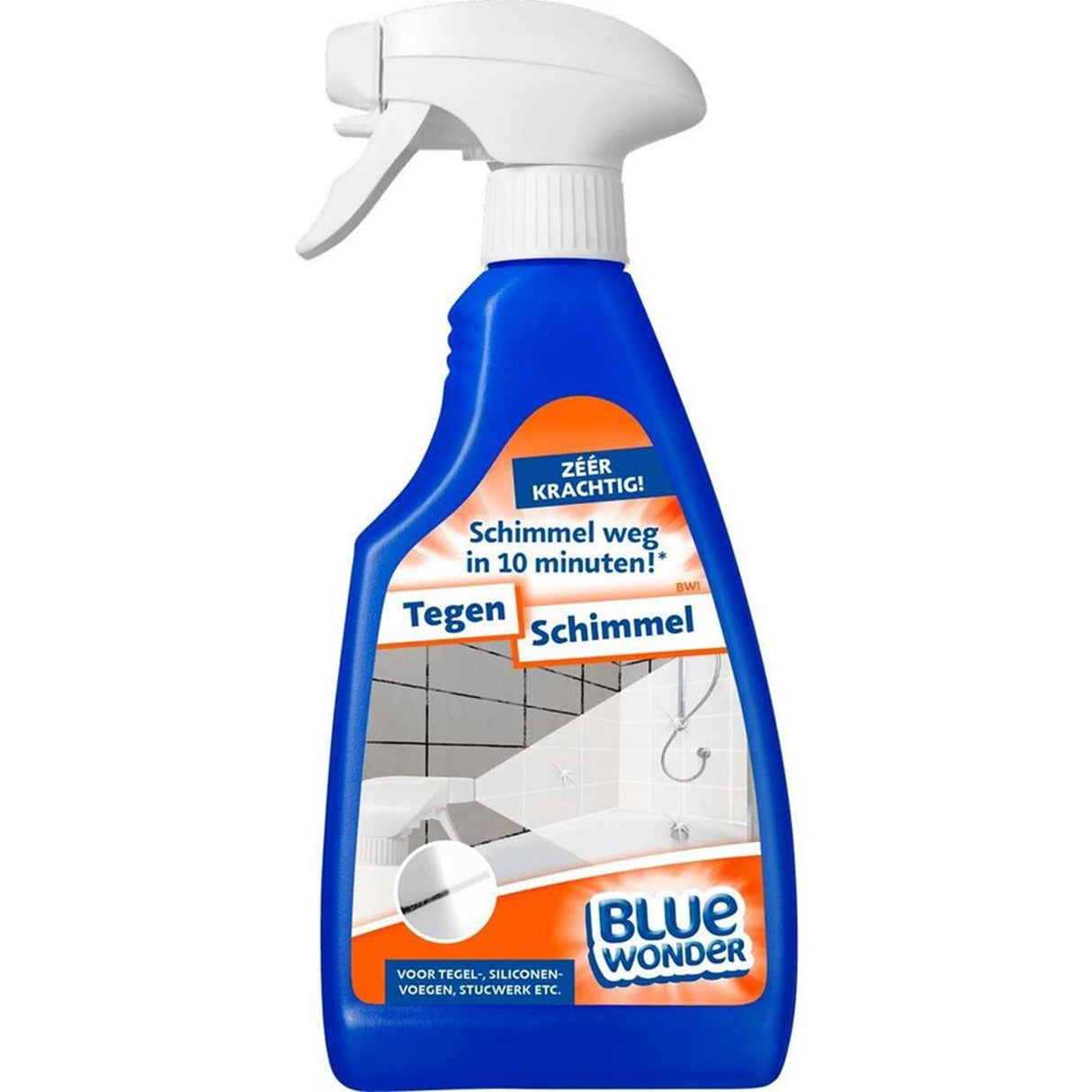 Blue Wonder Anti-Schimmel-Spray 500 ml für Fliesen, Silikonfugen, Putz usw