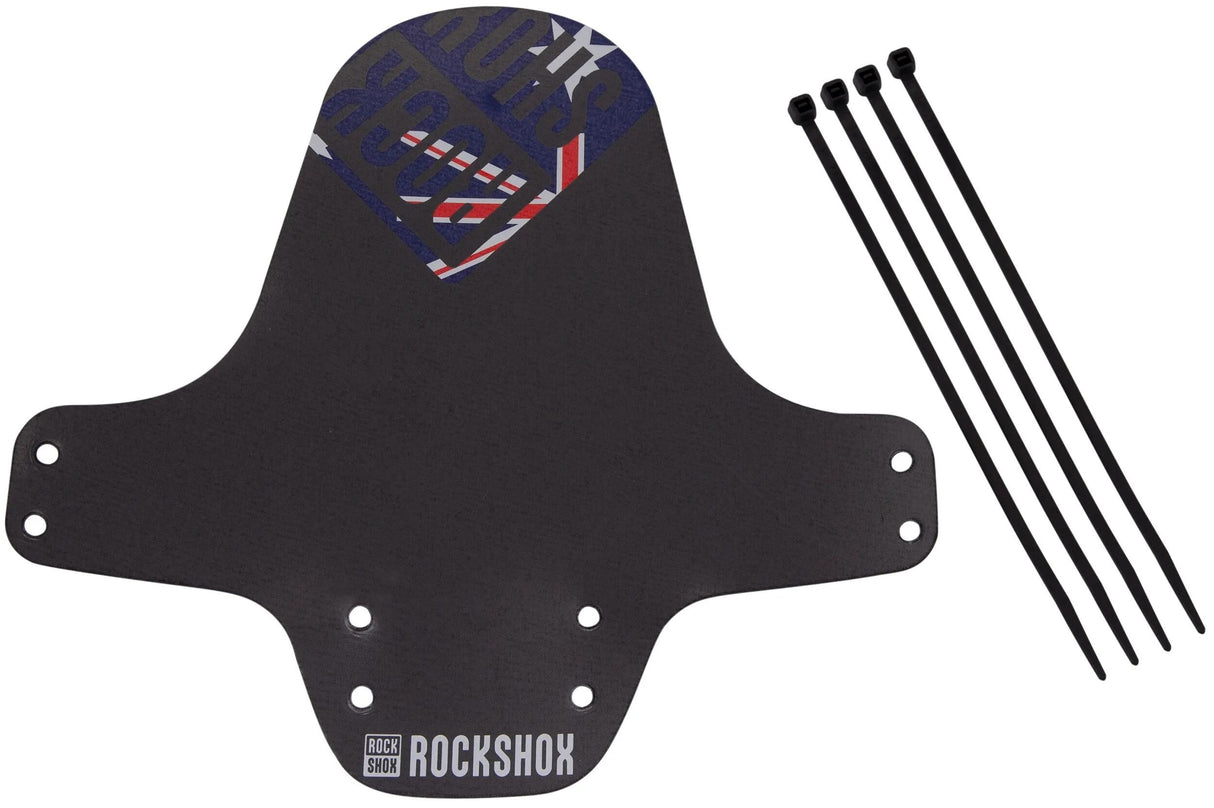 RockShox Schmutzfänger, Vorderrad-Kotflügel, Clip-on-Kotflügel RS, schwarz, Australien-Flagge