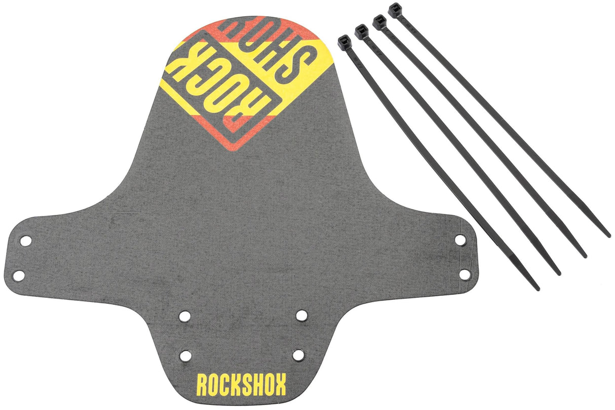 RockShox Schmutzfänger, Vorderrad-Kotflügel, Clip-on-Kotflügel RS, schwarz, Spanien-Flagge