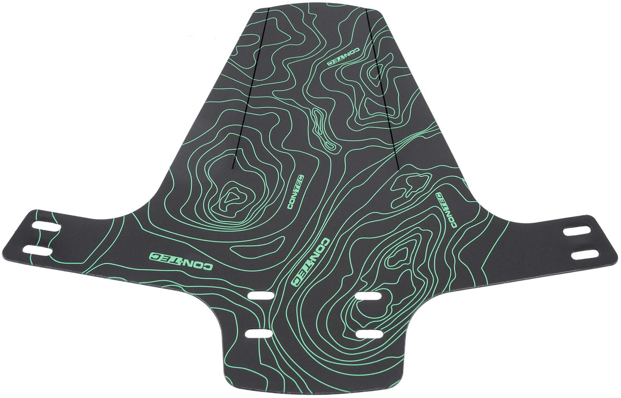 Contec Mud Flap Shield CT Spritzschutz Schild Linien: Schwarz Grün