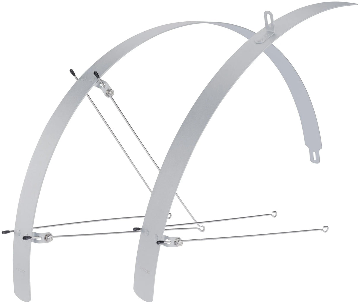 Contec Kotflügelset Flachkotflügel CT Kotflügelset Flachkotflügel 28 32mm Alu Silber
