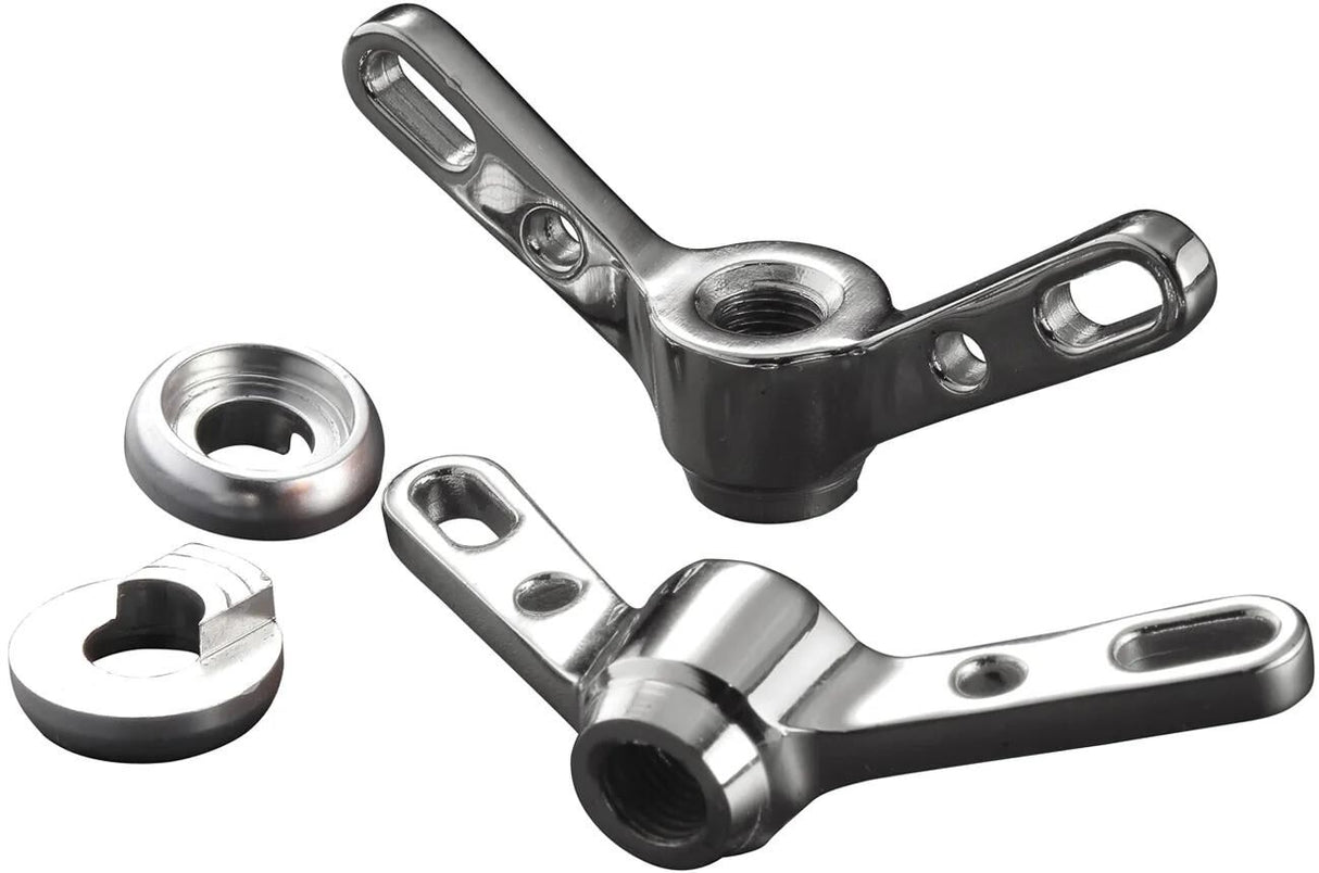 Brave Classic Flügelmutter Flügelmutter Hinterradpaar silber