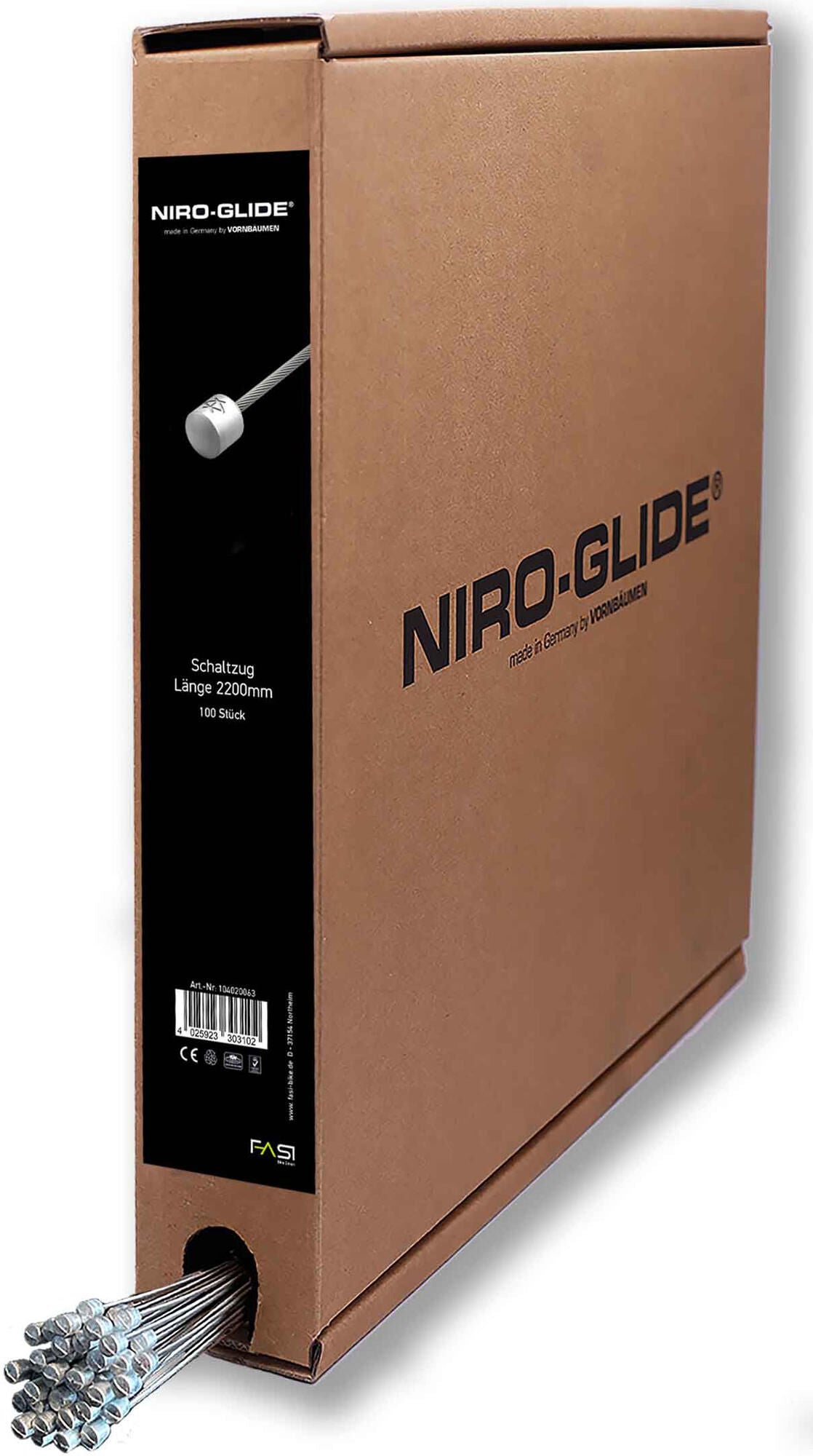Niro-glide Schaltwerk Innenzug Deral.Innenzug Niro-Glide 2200mm 50Stk