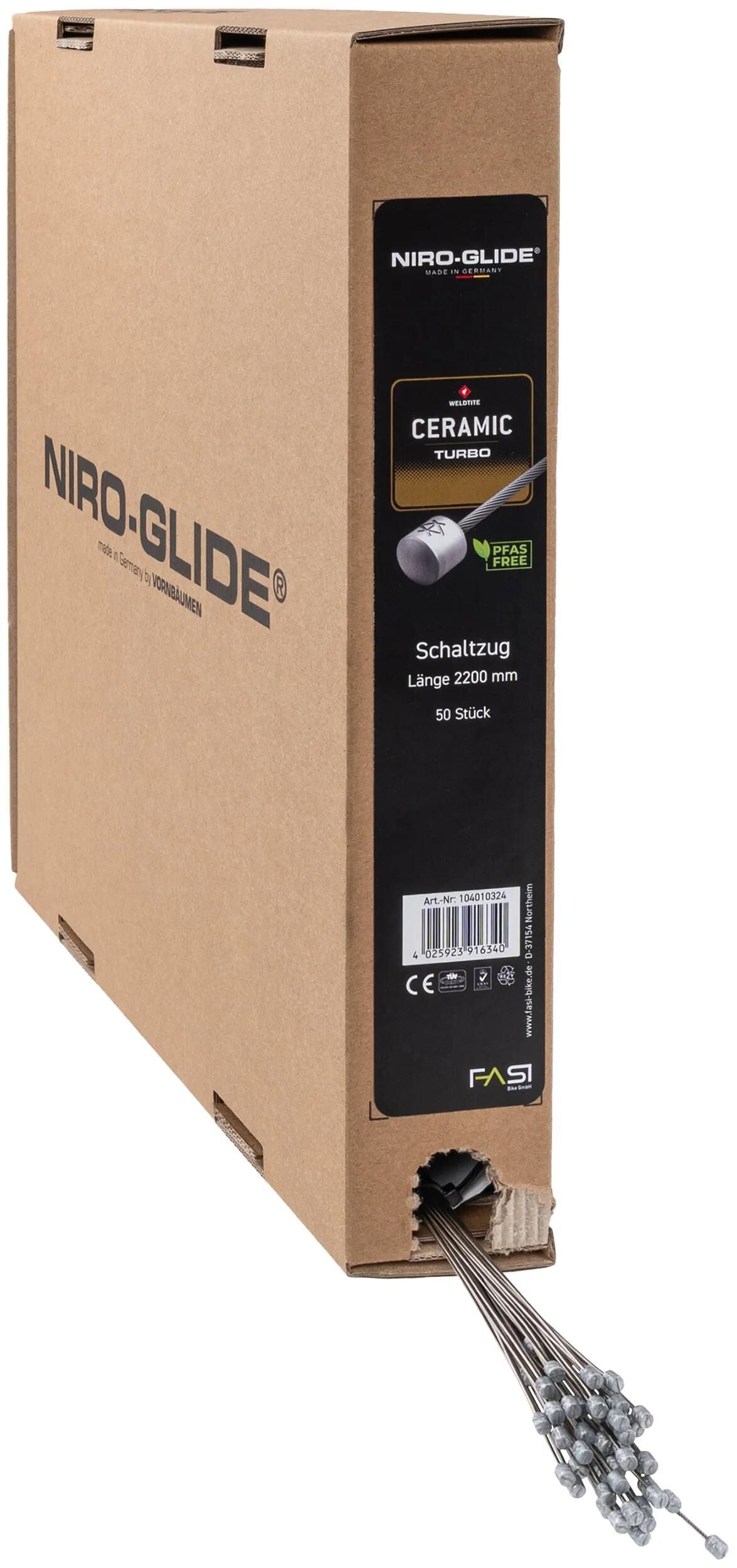 Niro-Glide Gear Innenzug Keramik Turbo Niro Glide Turbo Schalthebel G 2200mm 50Stk.Karton