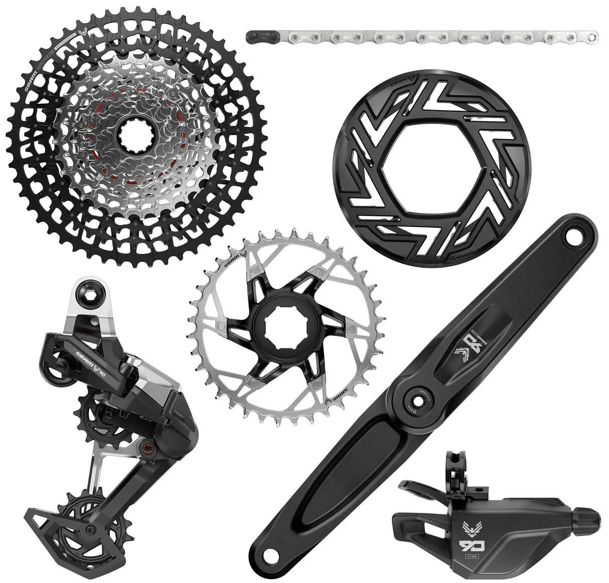 Sram schaltgruppen-set eagle 90 transmission e-bike shifting group set t eagle 90 brose 170 mm