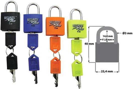 Security Plus Vorhängeschloss-Set Vorhängeschloss-Set Sec.Plus 22mm