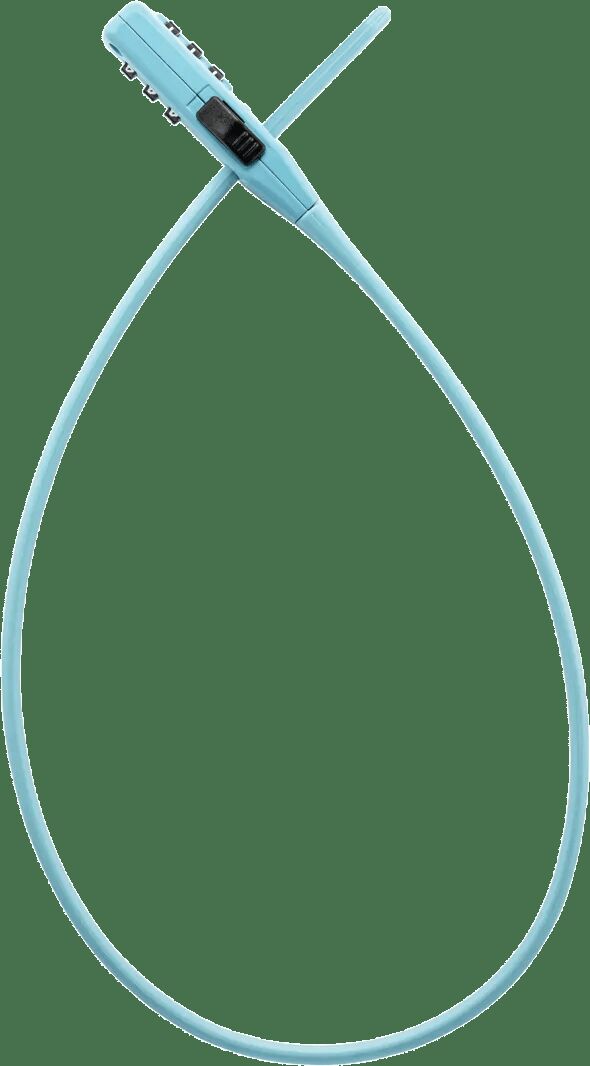 Trelock Zahlenkabelschloss Strap It Kabelbinder Klemme Strap It Blau