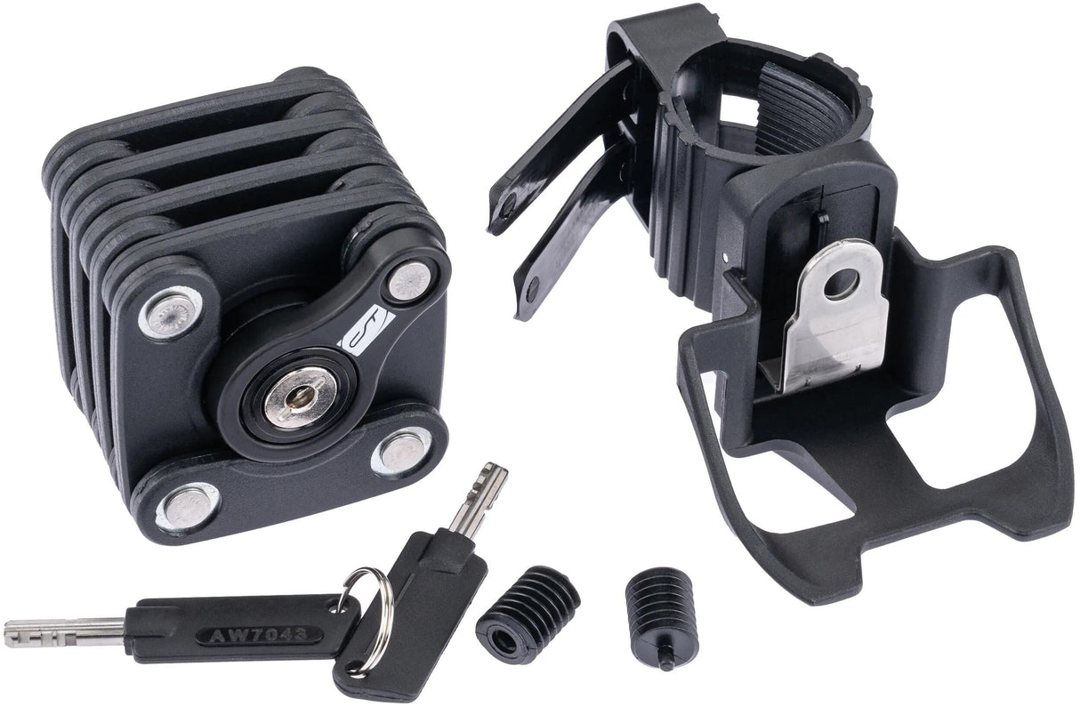 Contec Faltschloss Blocklock CT Faltsteckdose Blocklo 64 cm, schwarz