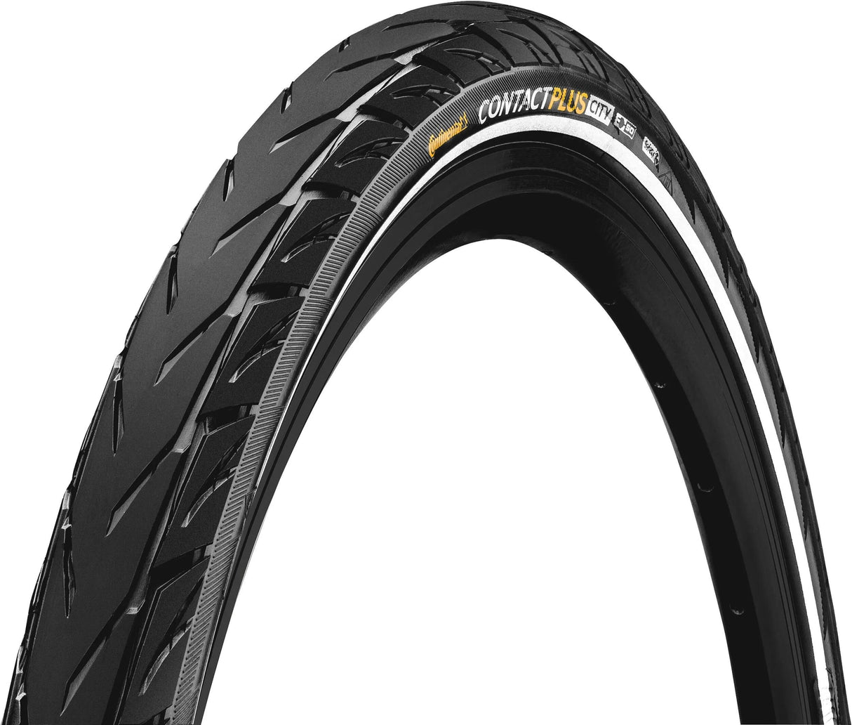 Continental Tire-Kontakt plus Stadt 47-622 (28x1.75) Schwarzer Reflex