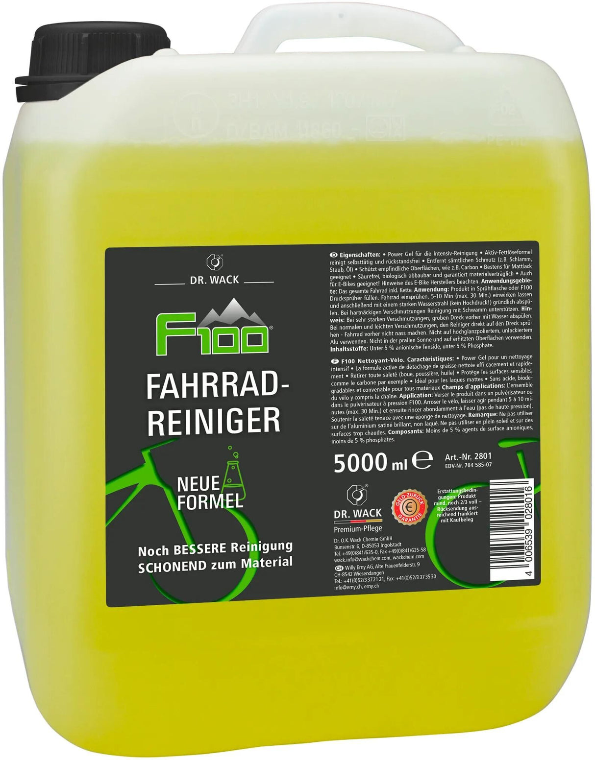 Dr. Wack F100 Fahrradreiniger 5 Liter Nachfüllkanister