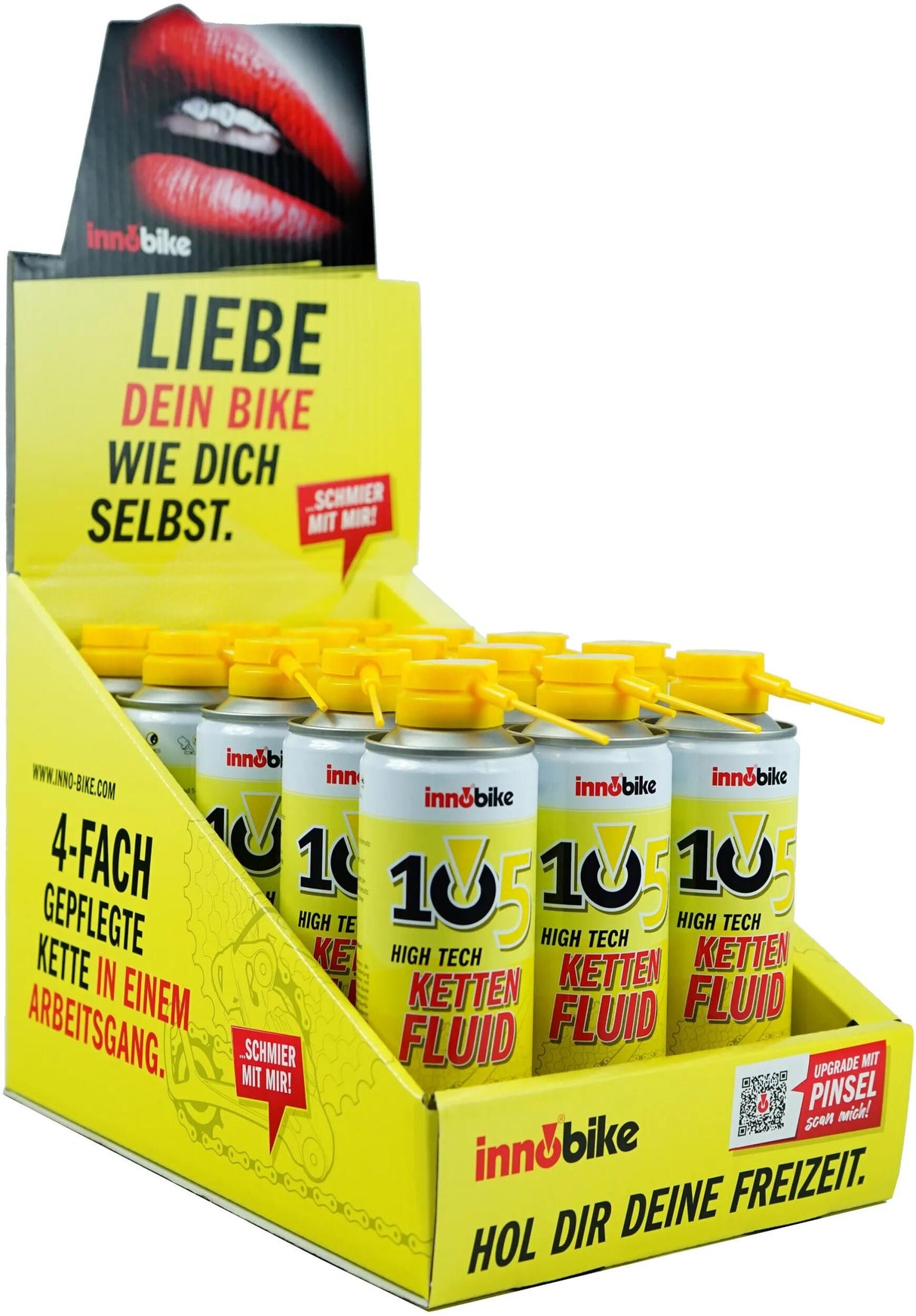 Innobike Verkaufsdisplay Topseller 105 High Tech Kettenflüssigkeitsdisplay Topseller 105 High Tech