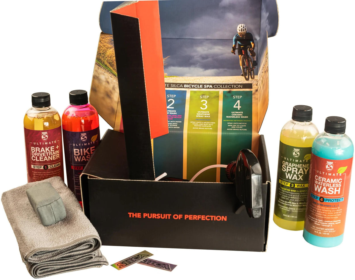 Silca Fahrradreiniger, Fahrradpflegebox-Set, Fahrradpflegebox-Set, Spa-Set