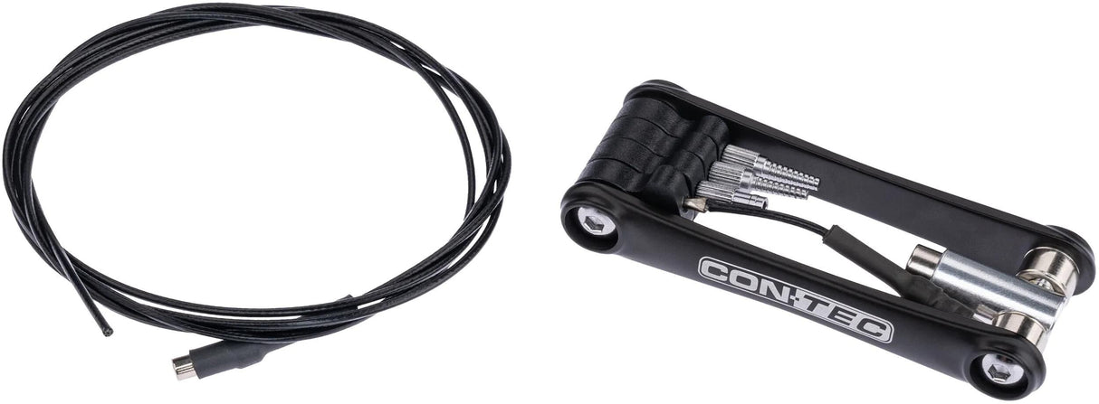 Contec Kabelführungstool TFM-Cable Guy CT installieren. Tool TFM Kabelabspanner schwarz silber