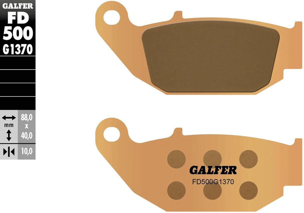 Galfer Bremsbeläge FD500 Bremsbelag FD500 G1370 Sint.Metal Street