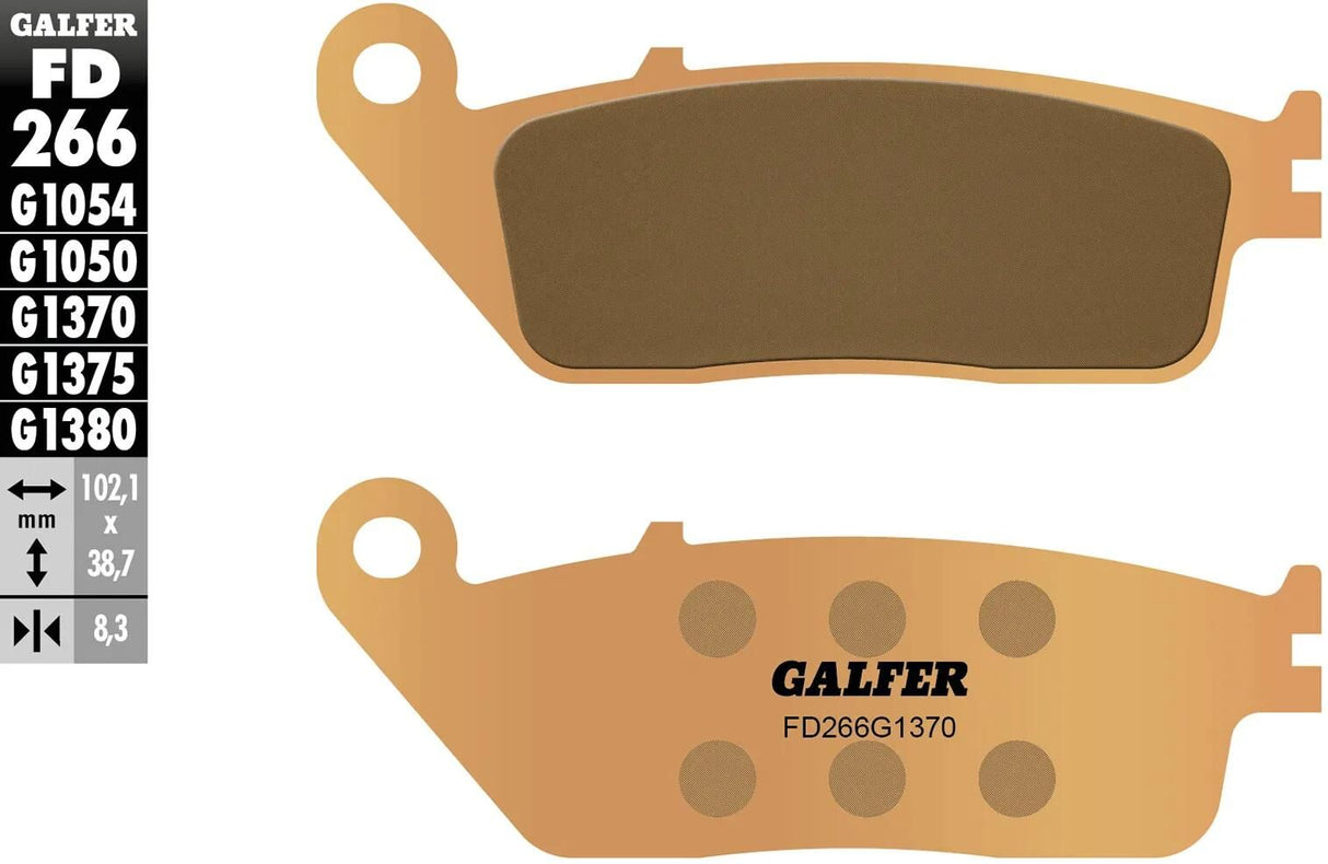 Galfer Bremsbeläge fd266 Bremsbelag fd266 g1370 Sint. Metallstraße