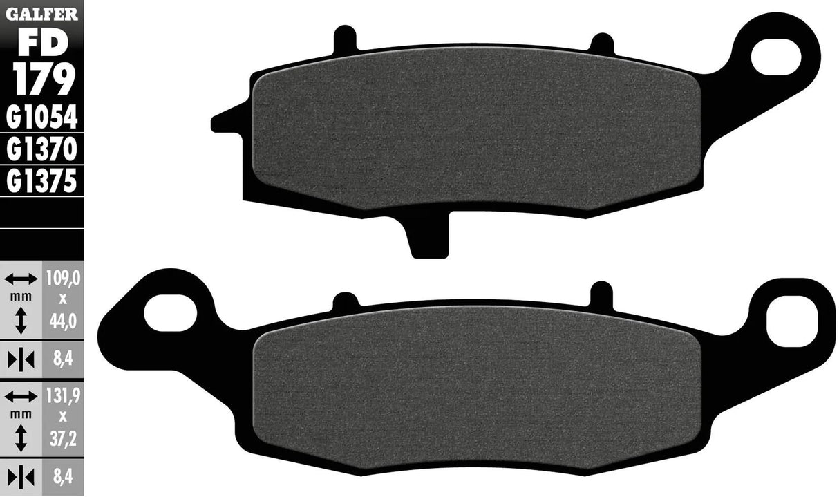 Galfer Bremsbeläge fd179 Bremsbelag fd179 g1054 organisch