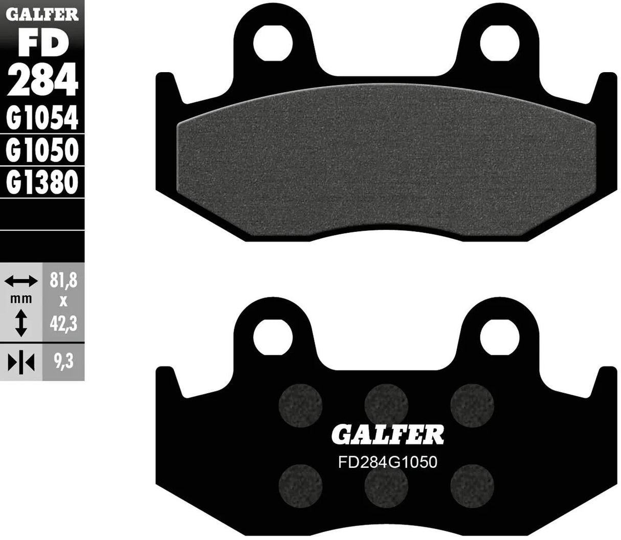 Galfer Bremsbeläge FD284 Bremsbelag FD284 G1050 Bio-Roller