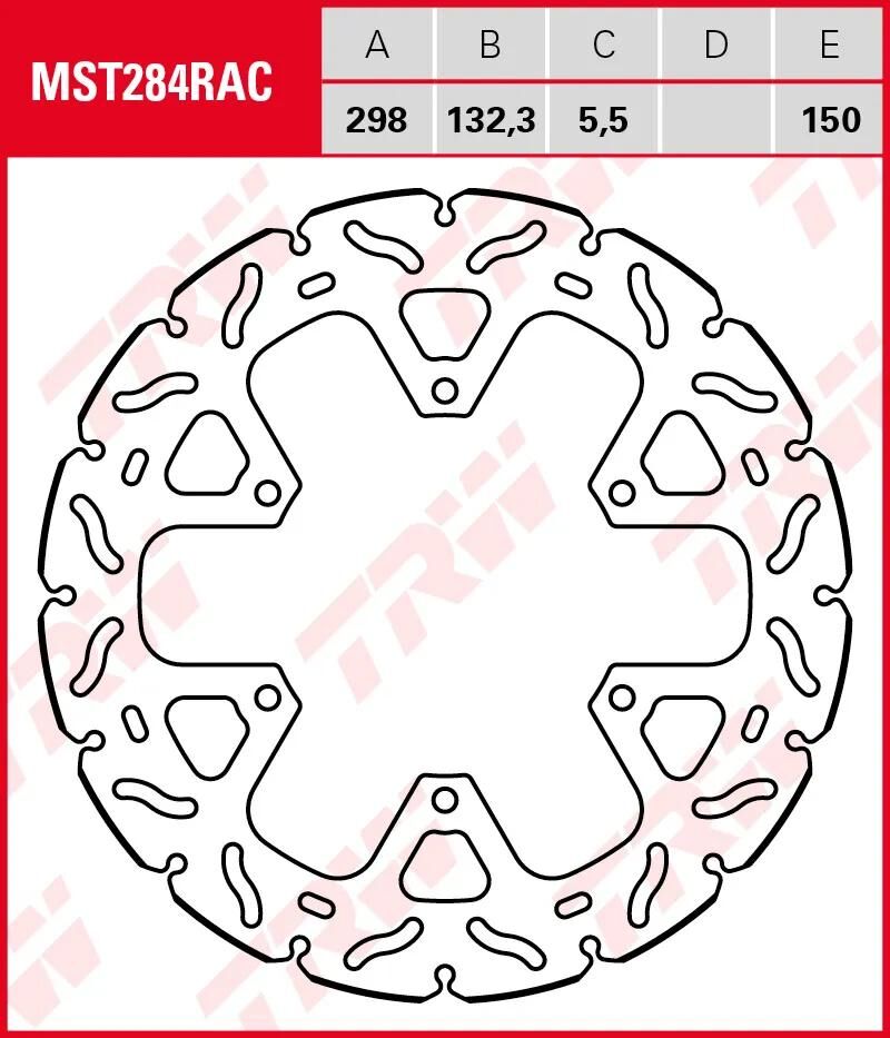TRW Bremsscheibe MST284RAC Rotor MST284RAC starr