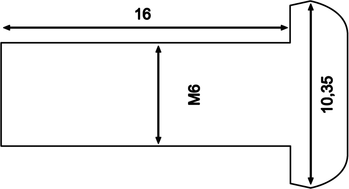 Trw-Lucas-Bolzenschraube M6x1
