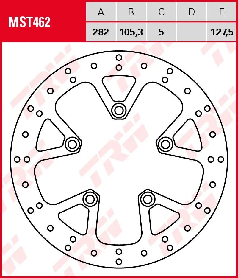 TRW Bremsscheibe MST462 vom Rotor MST462 starr
