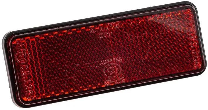 Zieger Reflektor Klebereflektor mit Gewinde 85x30 rot