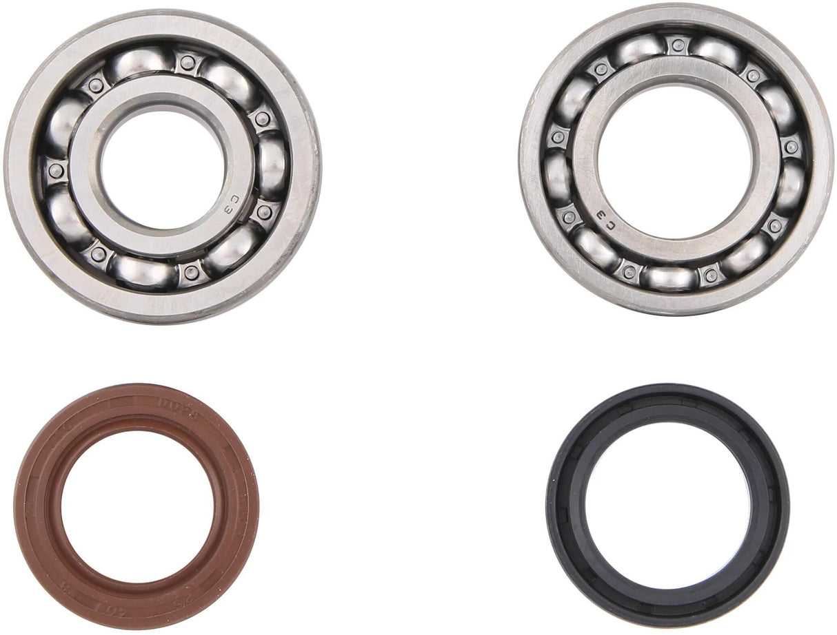 All Balls Racing Kurbelwellenlagersatz Kurbelwellenlagersatz ab 24-1072 mit Simmerringen