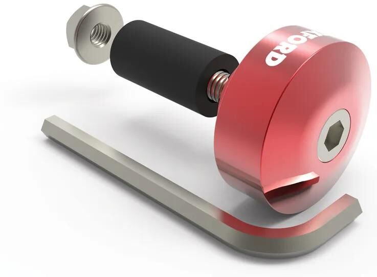 Oxford-Lenkerendstopfen, 1 Lenkerstopfen, 1 roter 22-mm-Lenker