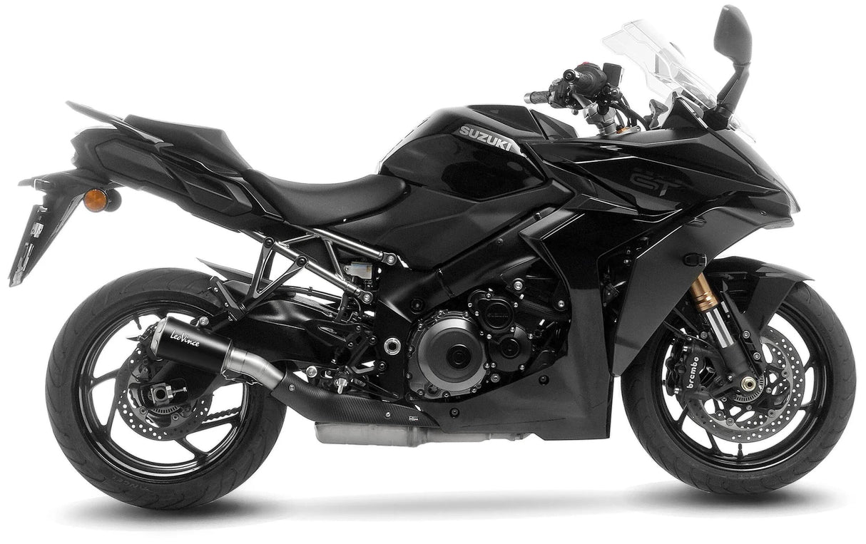 Leovince Schalldämpfer SBK LV-10 Black Edition Schalldämpfer Leo Slipon LV-10 SW-SI