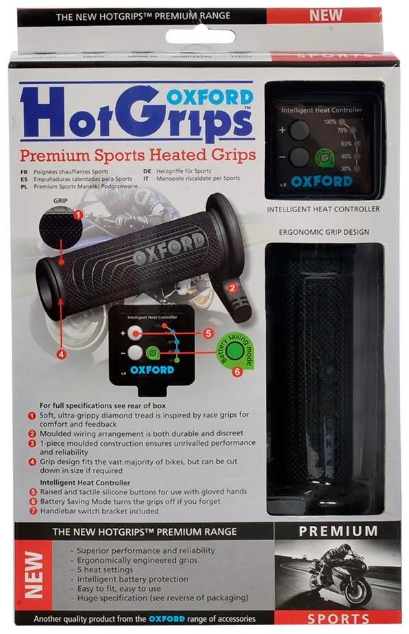 Oxford hotgrips®premium Heizgriffe Heizgriffe Pre S 22+25mm offen 5-stufig