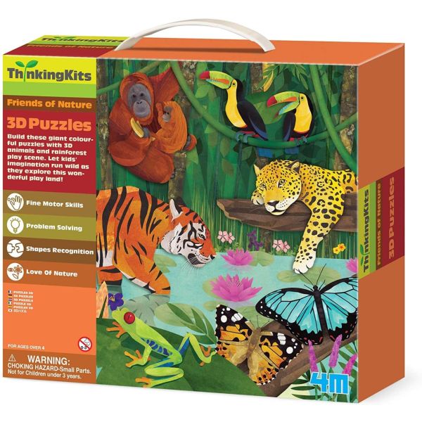 Dam Thinking Kits Bodenpuzzle 3D-Regenwald