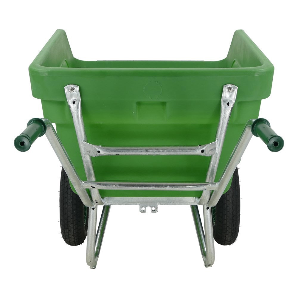 Fort producten kiep kruiwagen f s 300l groen 2 luchtwiel