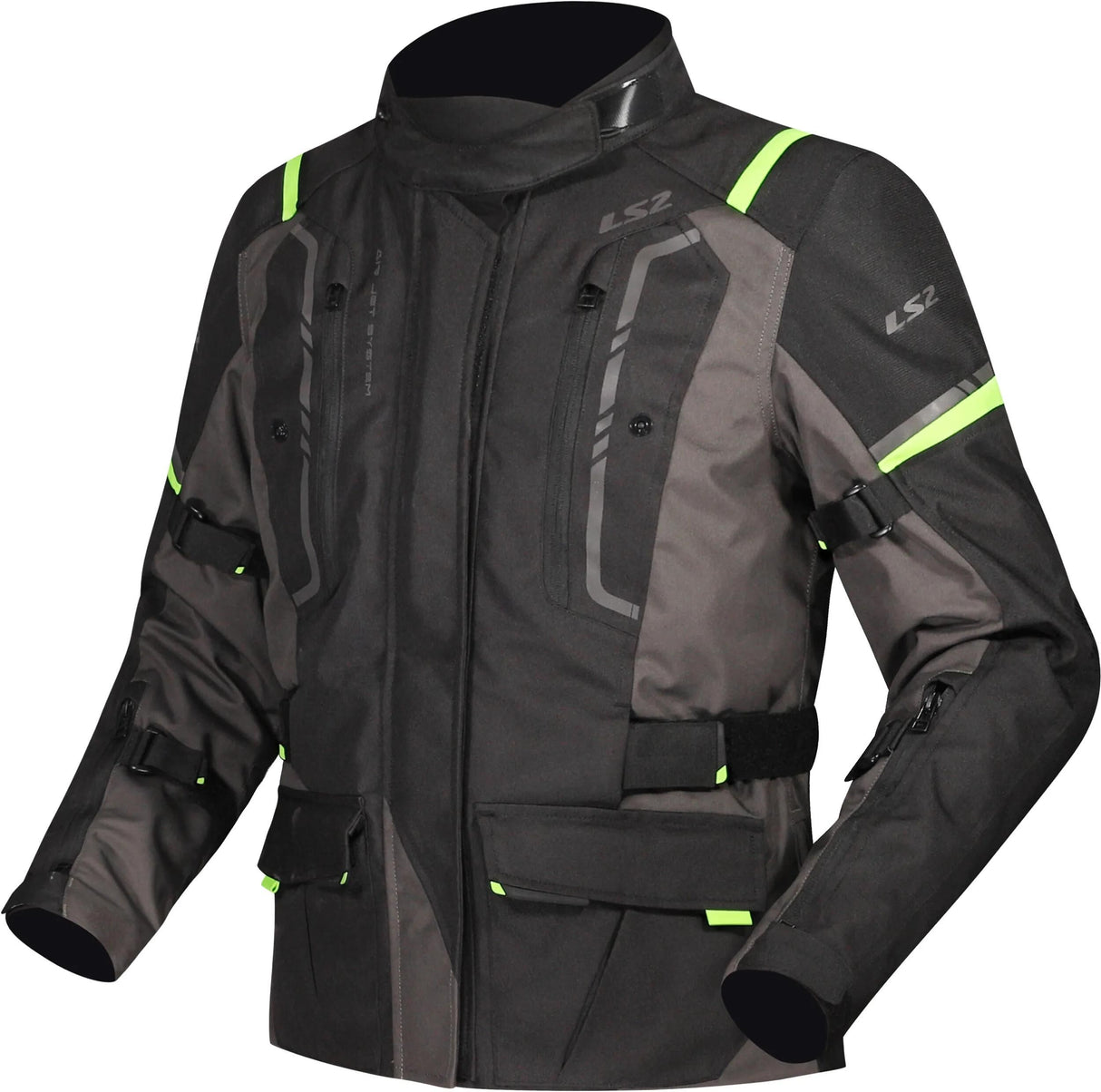 Ls2 Jacke Narvik Jacke Narvik Damen schwarz grau neongelb xx