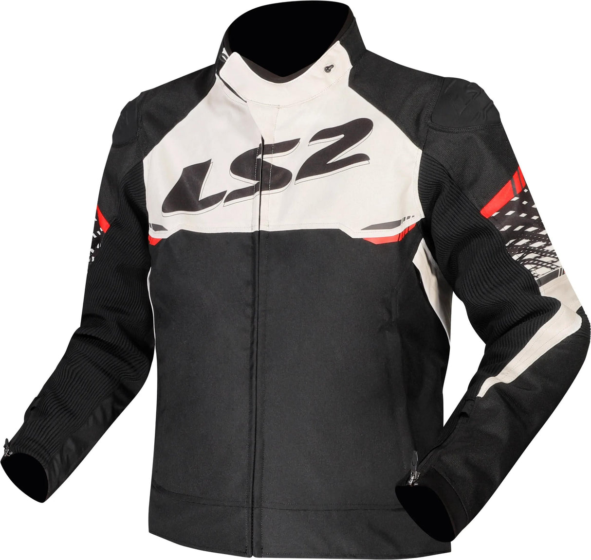 Ls2 Apex Jacke Jacke Apex Herren Schwarz Weiß Rot Gr. l
