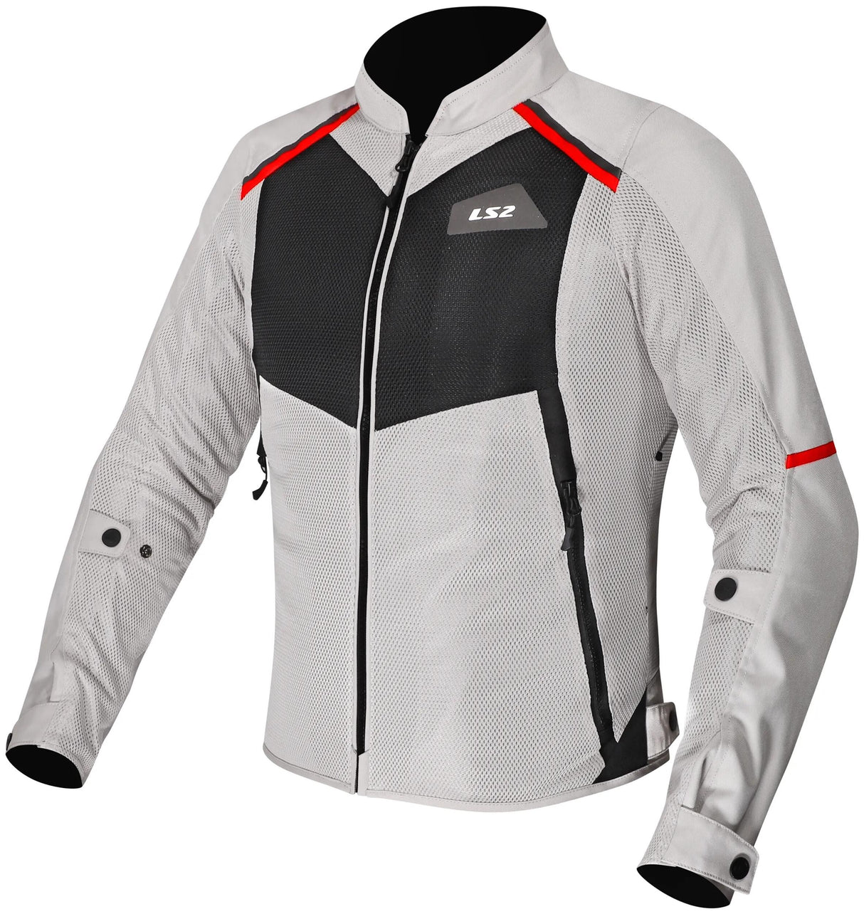 Ls2 jacke breeze lady jacket breeze ladies gray black red gr. m