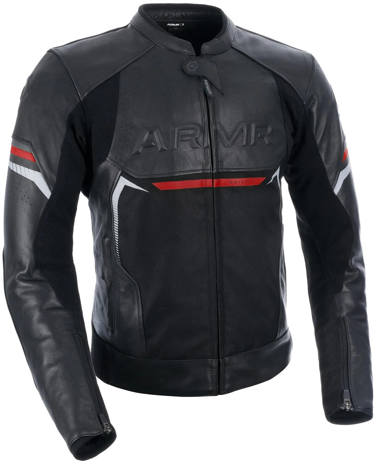 Armr Lederjacke Raiden 3.0 aus Lederjacke Raide 3.0 Ms schwarz rot Gr.3XL