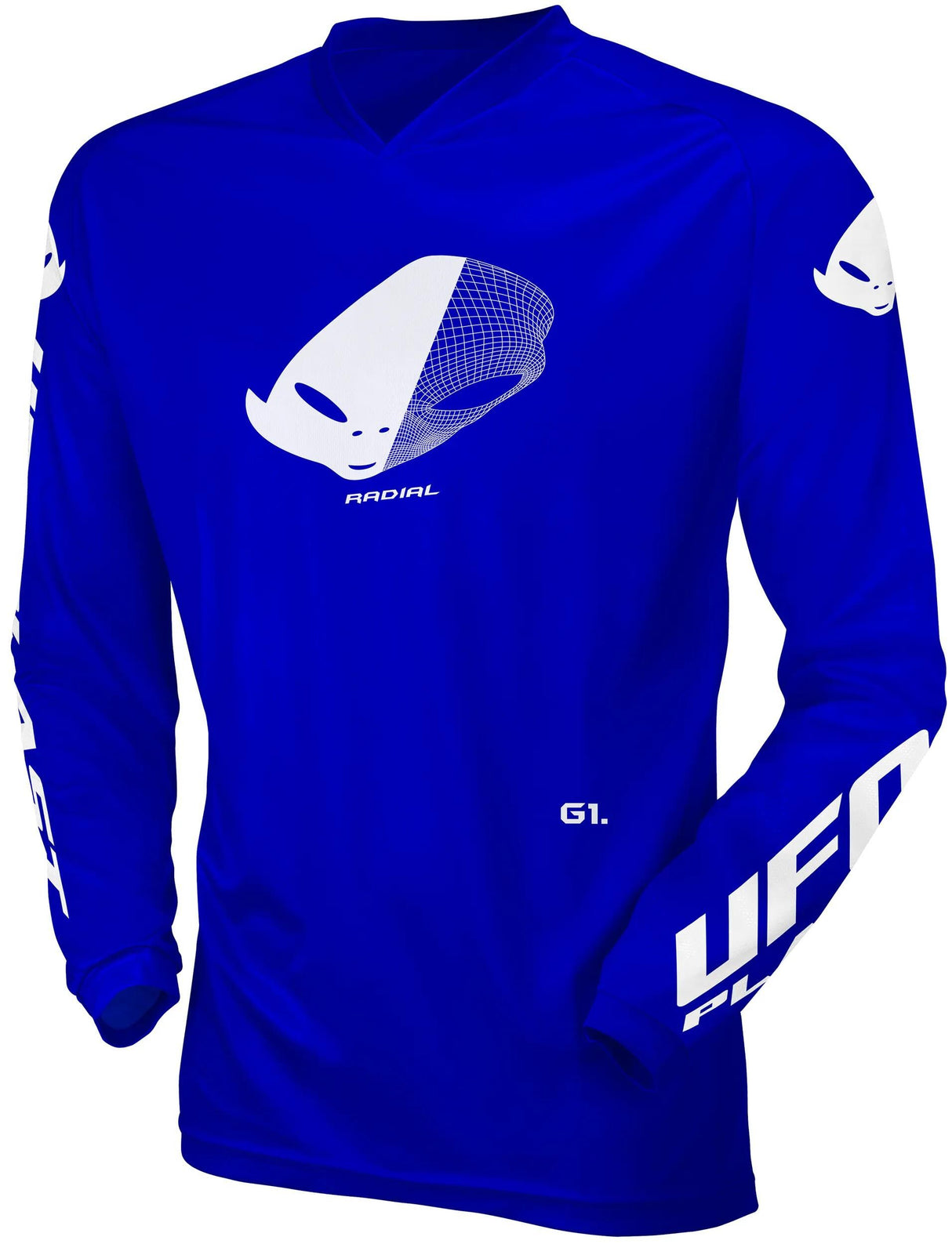 UFO Plast Trikot MX Radial Kindertrikot UFO Rad Blau Gr. xxxs