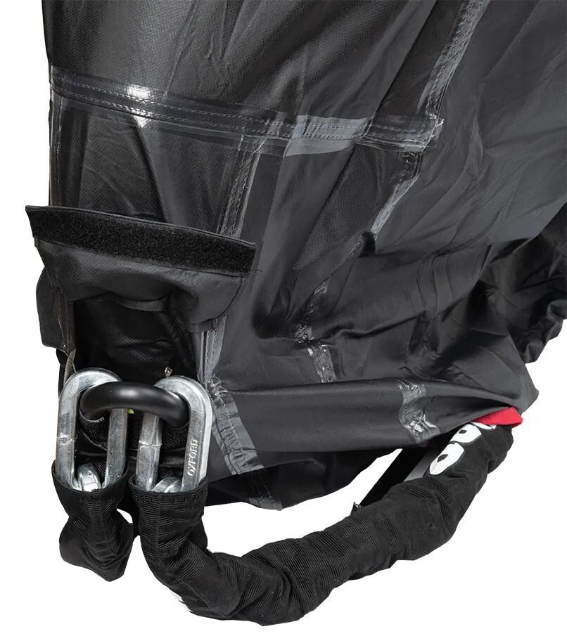Oxford Rainex Faltgarage mit Topcase-Verlängerung Fahrradabdeckungen Rainex Outdoor f. Topcase-Größe