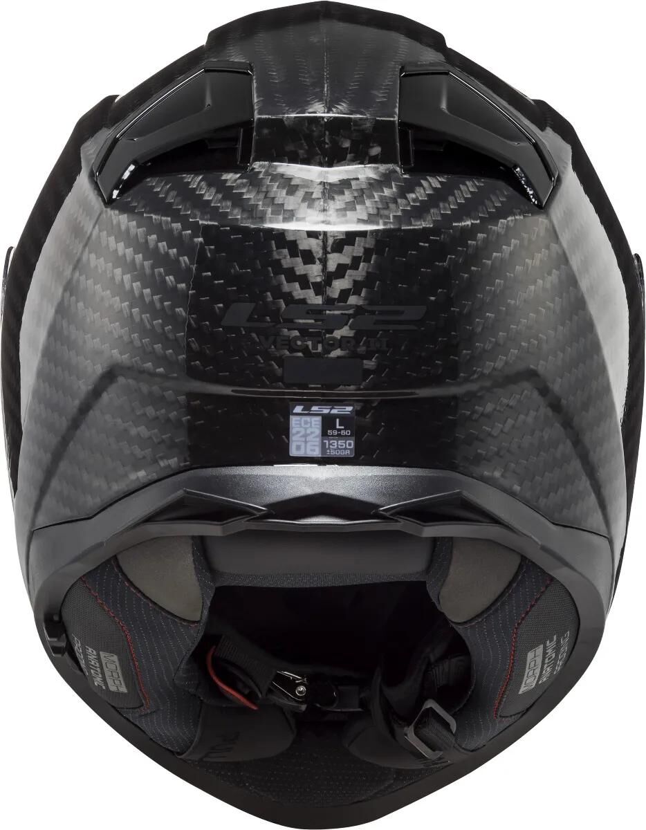 Ls2 Integralhelm FF811 Vector II Carbon Solid Helm FF811 Vect. ii massiv schwarz Carbon s