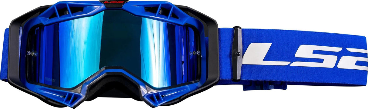 Ls2 Aura Pro Motocross-Brille Brille Aura Pro Schwarz Blau