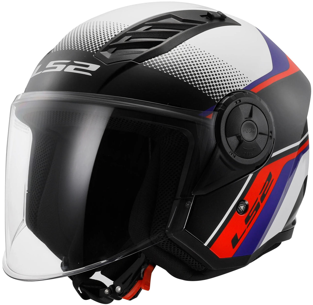 Ls2 Jethelm Of616 Airflow II Rush Helm Airflow II Of6 Rush Ws Bl RT Gr. xl