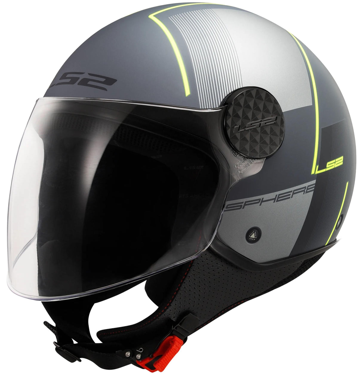 Ls2 Jethelm von 558 Sphere Lux II Robuster Helm von 558 Sph. Lux II feste XL-Meise. yel.