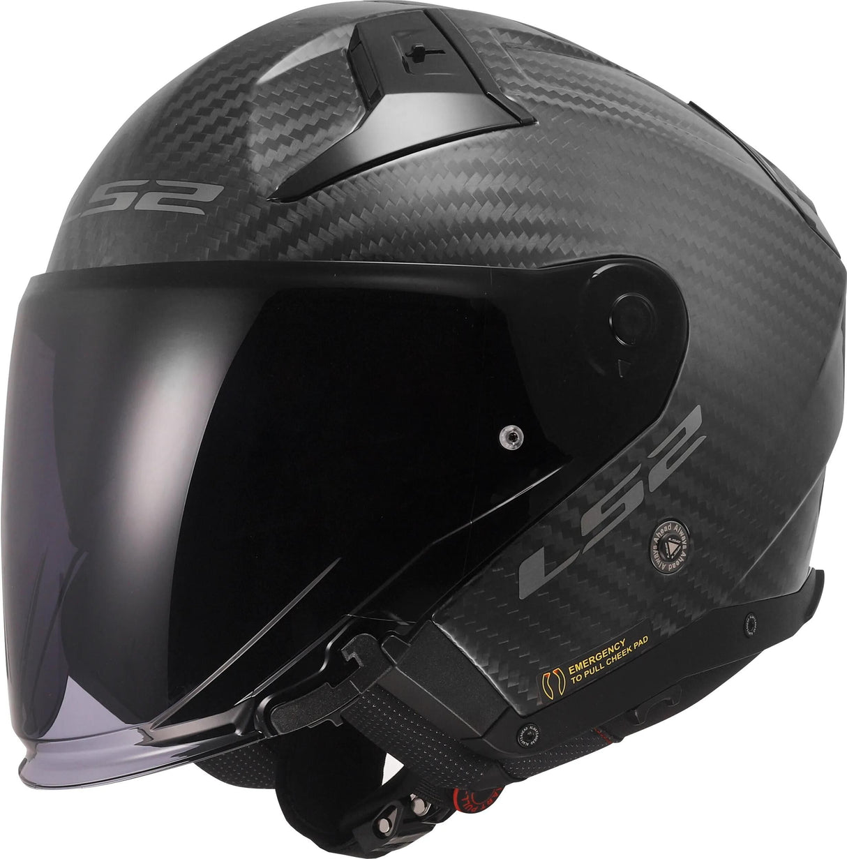 Ls2 Jethelm of603 Infinity II Carbon Solid Helm of603 Infinity II Matt Carbon Gr. s
