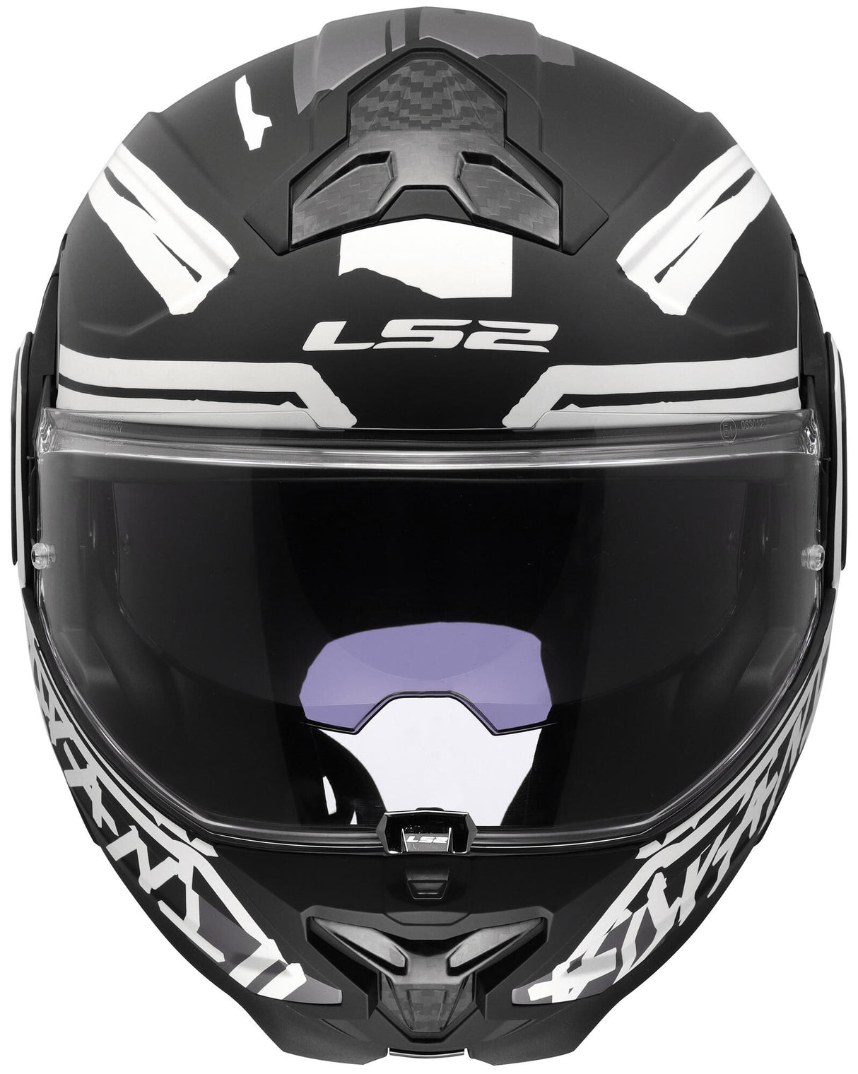Ls2 Klapphelm FF910 Advant II Band. Helm ff910 advant ii tape m matt bl weiß