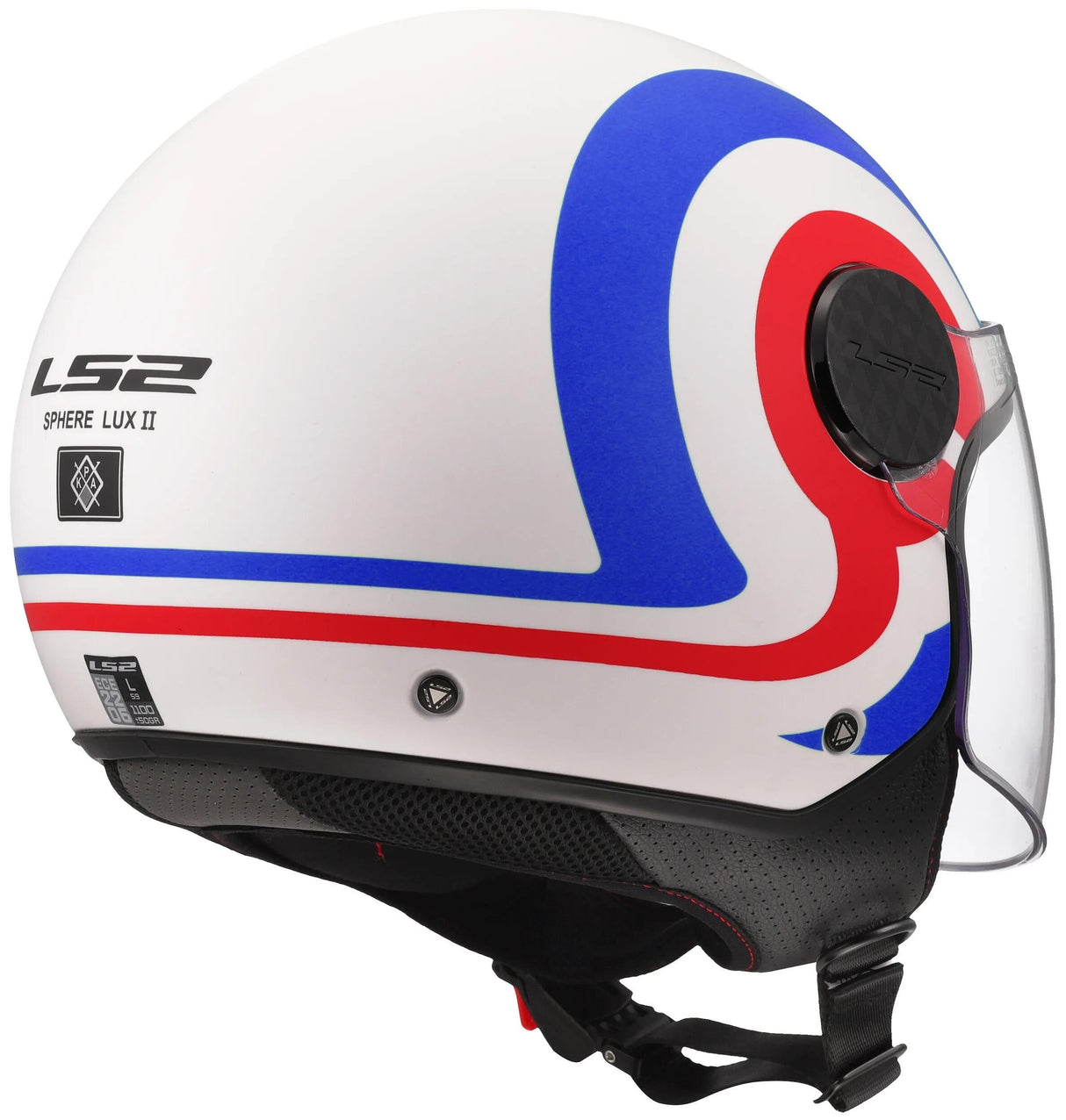 Ls2 of558 Sphere Lux II Urby Jethelm Helm of558 Sph. lux ii urby wh blau rot m