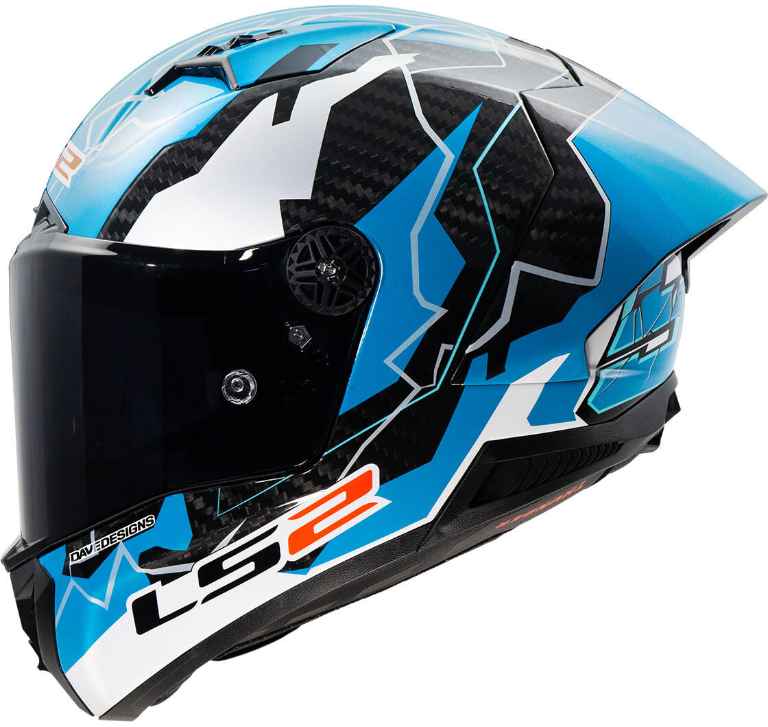 Ls2 Integralhelm FF805 Thunder Carbon GP Aero Replica Huertas. Helm FF805 Thunder GP Aero Rep. huertas l