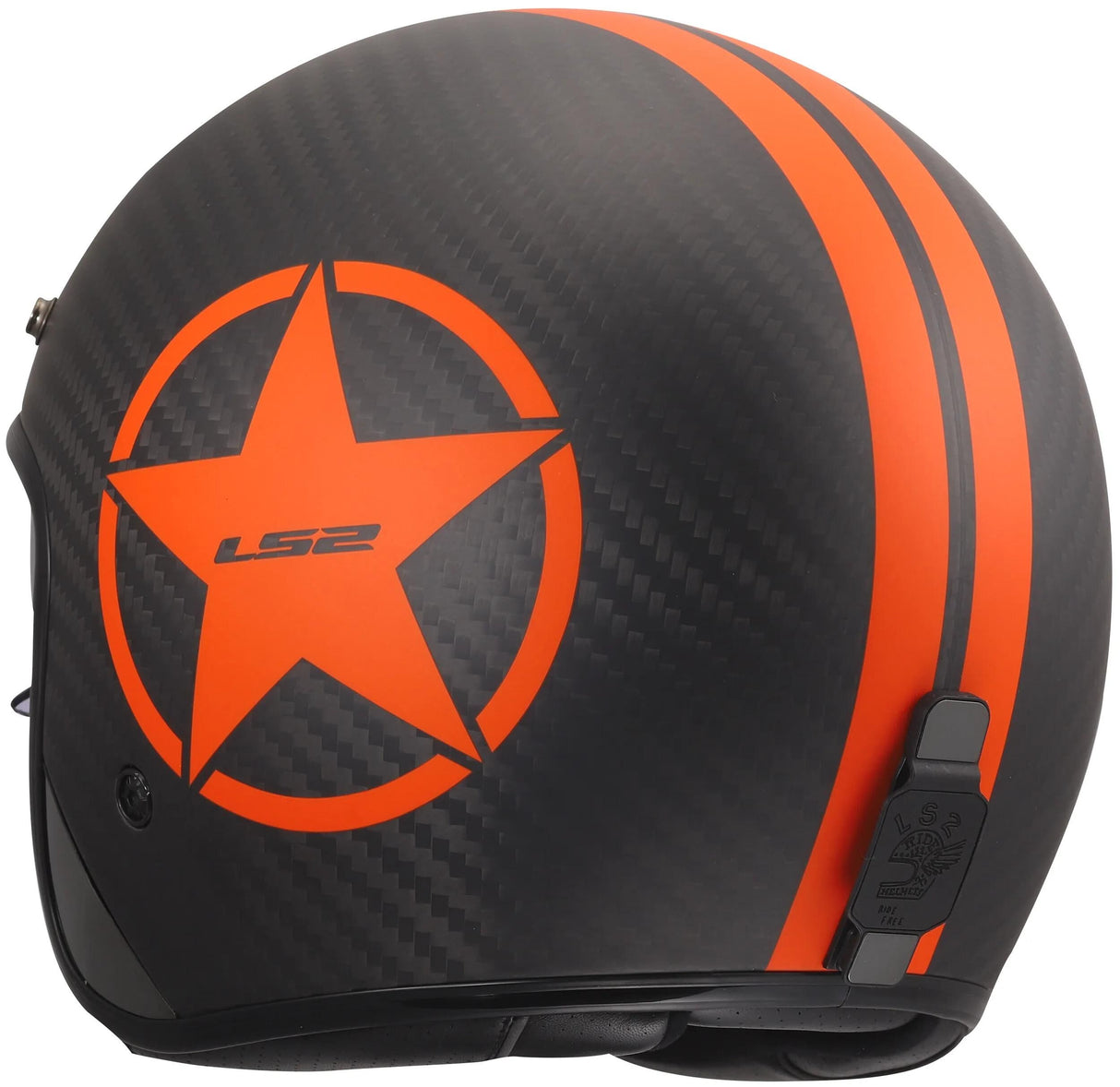 Ls2 jethelm of601 bob ii carbon star helmet of601 bob ii carbon star orange gr. m