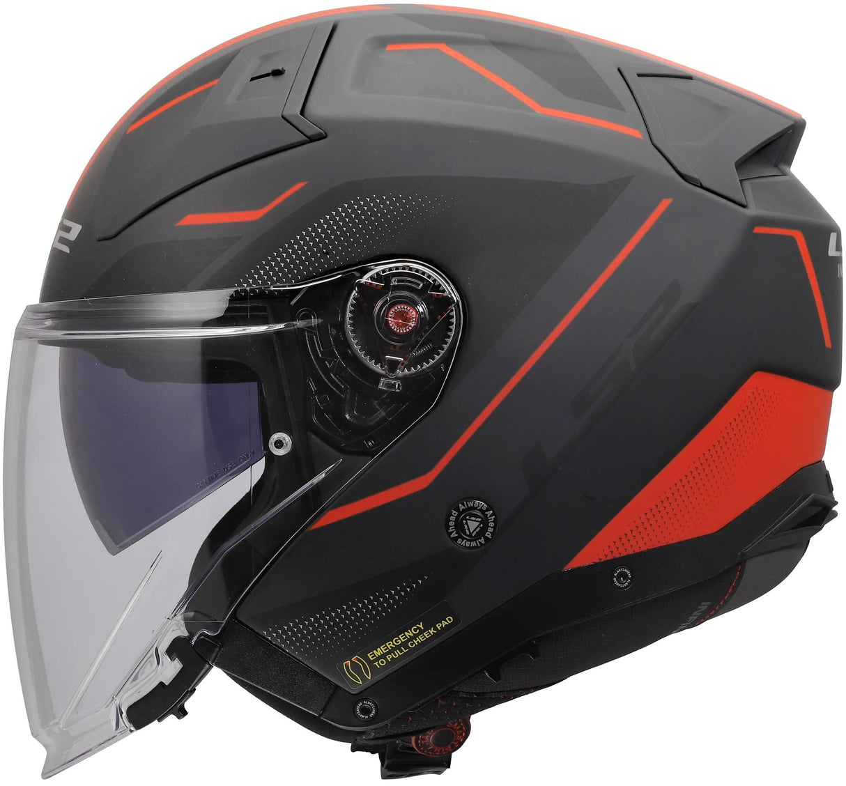 Ls2 Jethelm „of603 Infinity II Veyron“ Helm of603 Infinity II Veyron schwarz gr rot l
