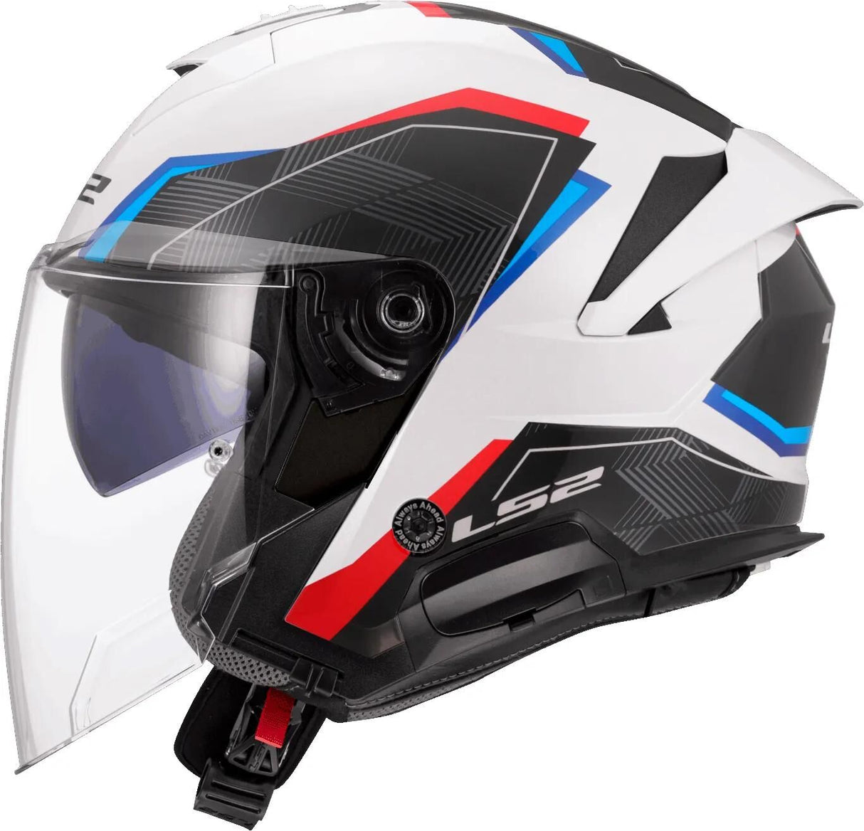 Ls2 Jethelm von 618 Verso II Air Helme von 618 Verso I Air weiß blau rot Gr. xl