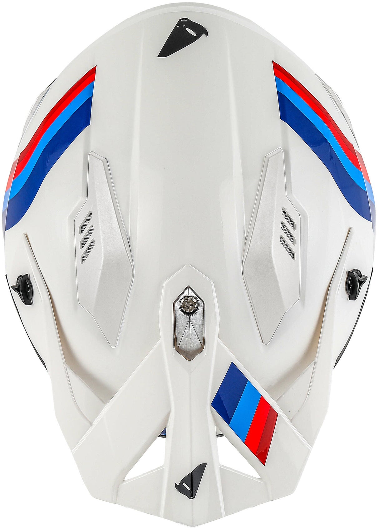 UFO Plast Sheratan Jethelm Helm Sheratan XL weiß rot blau